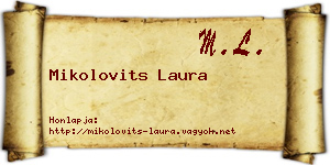 Mikolovits Laura névjegykártya